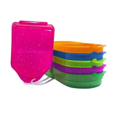 Imagem de CAIXA PARA APARELHO ORTODÔNTICO C/ GLITTER - Pacote com 10 Unidades - 