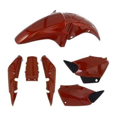 Imagem de Kit Carenagem 3 Peças Cromo Forte Moto Honda Titan 150 2004 2005 2006 
