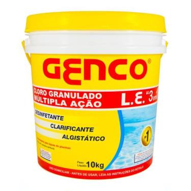 Imagem de Cloro granulado LE 3 em 1 - 10 kg - Genco