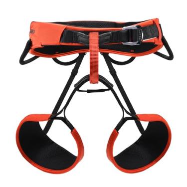 Imagem de KAILAS cinto de segurança para escalada de segurança profissional para montanhismo, equipamento de escalada de rocha leve, proteja a cintura e cinto de segurança, Orange Red, Medium
