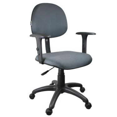 Imagem de Cadeira Operativa Executiva Backsystem Tecido Cinza Com Braço Lorenzzo