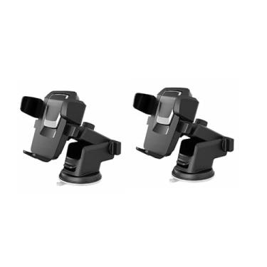 Imagem de Suporte Celular GPS Veicular Carro Universal Automóvel Saída Ar Grampo Ajustável (2 unidade)