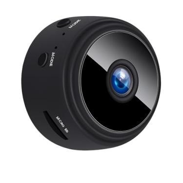 Imagem de Mini Câmera de Segurança Wifi Full HD 1080p Sem Fio com Visão Noturna, Câmera Babá, Gravação por Movimento e Tamanho Ultra Compacto