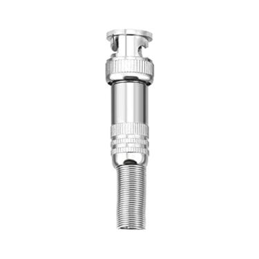 Imagem de YOUTHINK Adaptador de Conector Masculino BNC Liga de Alumínio Confiável para a Câmera Coaxial CCTV RG59 10 PC Spring, Fácil para Teatro Em Casa, Prata