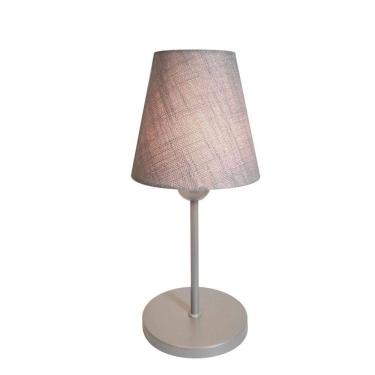 Imagem de Abajur Cabeceira Para Quarto Cone Vivare Md-2005 Cúpula em Tecido Cone - Bivolt