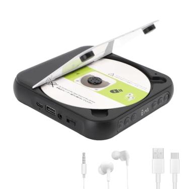 Imagem de VBESTLIFE CD Player Portátil Com Bluetooth 5.3, CD Player Recarregável Com Fones de Ouvido, Alto -falantes HiFi, CD/aux/USB, para Carro Em Casa