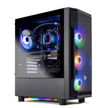 Imagem de Skytech Shadow Gaming PC Desktop, Intel i7 14700F 2.1 GHz (5.3GHz Turbo), NVIDIA RTX 5060 Ti 16GB, SSD NVMe Gen4 1TB, 16GB DDR5 RAM 5200, 650W Gold PSU, 360mm ARGB AIO, Wi-Fi, Win 11