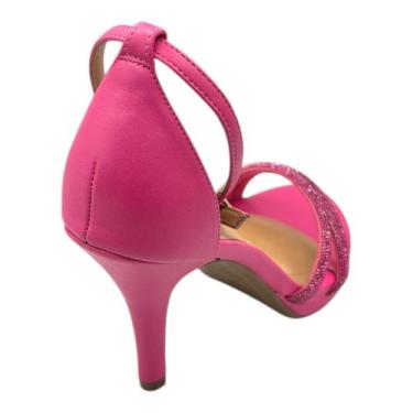 Imagem de Sandália Vizzano 62101037 Salto Fino Meia Pata Festa Brilho com NF, Pi