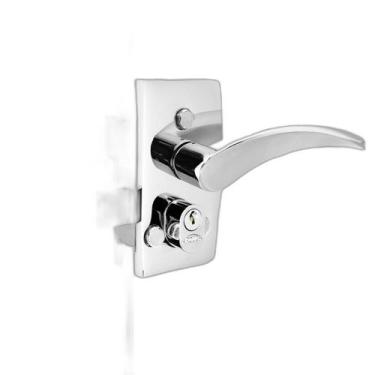 Imagem de Fechadura Com Maçaneta 1520 Porta Vidro/Alvenaria Cromada - Arouca