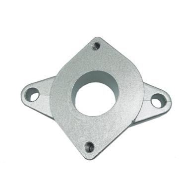 Imagem de Adaptador de flange prata BOV - serve para válvulas de sopro RS/RZ/FV - para Nissan Skyline R32/R33/R34 (RB20DET/RB25DET/RB26DETT)