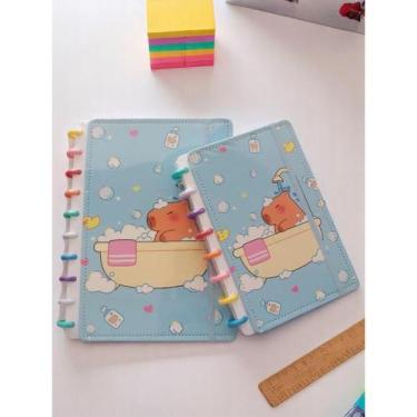 Imagem de Caderno de Disco inteligente Capa Dura Capivara Disco B5 e A5 com 80 f