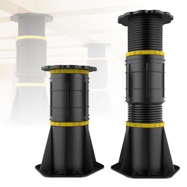 Imagem de AJOFIEK Pernas de suporte de cama 2025, pernas de suporte de moldura de cama de 21 a 34 cm, substituição de pernas de cama de altura ajustável (pacote com 2)