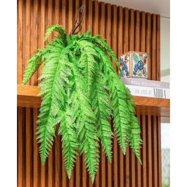 Imagem de Planta samambaia artificial 60 cm o vaso não acompanha o produto  - To