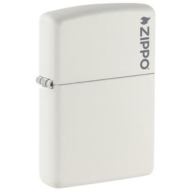 Imagem de Isqueiro Zippo 214ZL Classic Branco com Logo