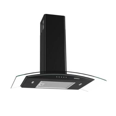 Imagem de Coifa de Parede Clean Black 75cm Vidro Curvo Nardelli, 110V
