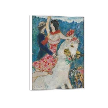 Imagem de Quadro branco - pintura de parede famosa em tela - imagens para decoração de casa - cavaleira - pôster e impressões 70 x 100 cm 27 x 39 pol