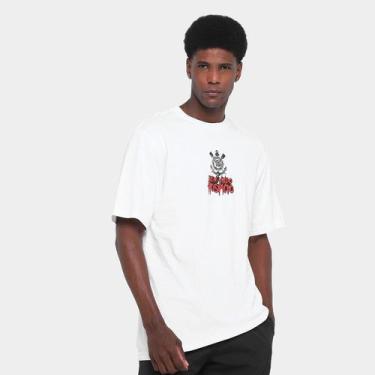 Imagem de Camiseta Corinthians Masculina - Surf Center, Branco, G