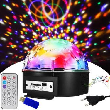 Imagem de Globo Mágico Bola Maluca Luz Led Rgb Bluetooth Destaque Da Festa LK306