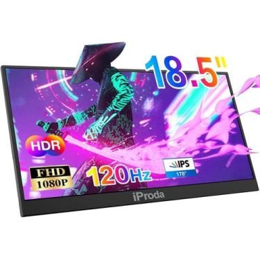 Imagem de Monitor portátil iProda 18,5 polegadas FHD 1080P 120 Hz para laptop