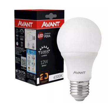 Imagem de Lâmpada Led 12w Bulbo Soquete E27 Bivolt Branca Fria Avant