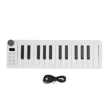 Imagem de WALFRONT Sons do Controlador de Teclado MIDI Mais Dinâmico -chave 25 Teclas Sensíveis 1 Botão Atribuível