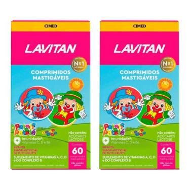 Imagem de Kit 2 und Lavitan Kids Tutti-Frutti 60 Cpr - CIMED