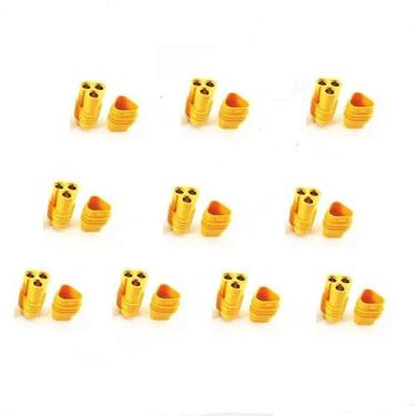 Imagem de Adaptador De Conector MT60 De 3,5mm Plugue Bullet De 3 Pinos Para Bate