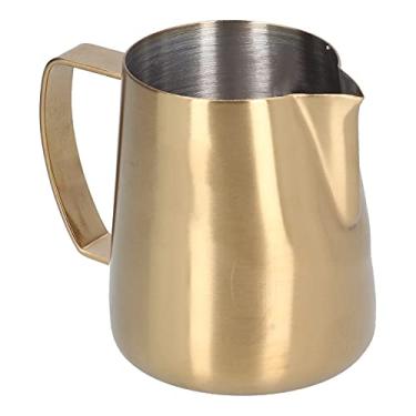 Imagem de Diydeg Jarra para Espumar Leite, Copo de Aço Inoxidável Mocha 400ml com Padrão Cisne, Acessórios para Máquina de Espresso 8,1oz, Jarra para Café, Cappuccino, Latte Art, Uso Doméstico