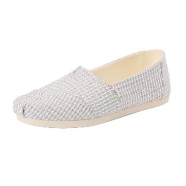 Imagem de TOMS Sapatos sem cadarço Alpargata Cloudbound femininos, Ultimate Gray Repreve Waffle, 41 BR
