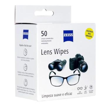 Imagem de Len Wipes Zeiss Lenços de Limpeza de Óculos Lens Wipes 50 pré umedecidos