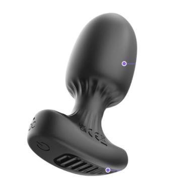 Imagem de 9 Velocidades Massageador Pug Anal Masculino Próstata Recarregável Remoto Anal Onda Plug Masculino Plug G Massagem Anal Brinquedo para Mulheres Homens Com Controle App
