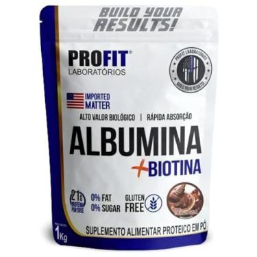 Imagem de Albumina + Biotina 1kg Proteína do Ovo Refil Profit (Refil, Creme de avelã)