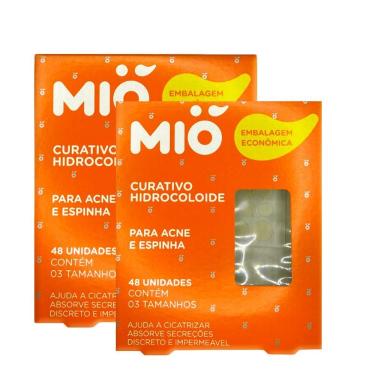Imagem de Kit 2 Curativo Hidrocolóide Mió para Acne e Espinha 48 Unidades