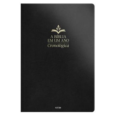 Imagem de Bíblia Cronológica De Um Ano - Luxo Preta
