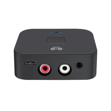 Imagem de Bluetooth 5.0 Transmissor Receptor Sem Fio 3.5mm Aux Nfc Para 2 Rca Ad