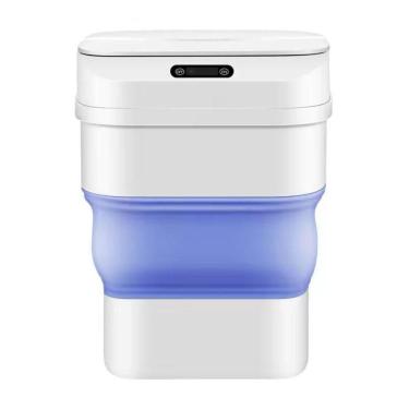 Imagem de Lixeira Automatica Sensor Smart Cesto De Lixo Retratil Inteligente A Prova Agua Viagem Camping Praia Cor:rosa