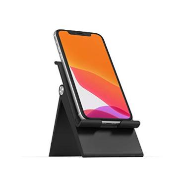 Imagem de UGREEN Suporte de telefone para mesa de celular compatível com iPhone 13 12 Pro Max 11 SE XS XR 8 Plus 6 7 5, Samsung Galaxy Note20 S20 S10 S9 S8 Note 10 9 S7, dobrável ajustável (preto)