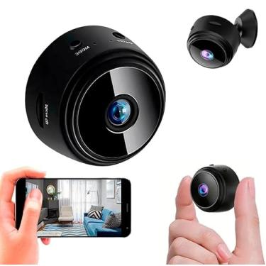 Imagem de Mini Câmera de Segurança WiFi, Full HD 1080P, Visão Noturna, Detecção de Movimento, Microfone Integrado, 90°, A9