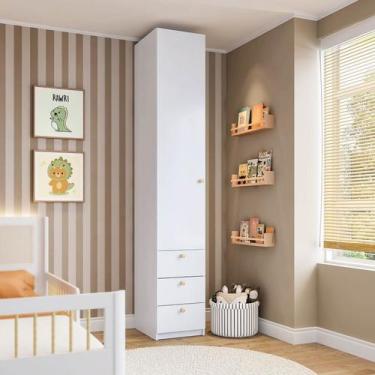 Imagem de Guarda-roupa Modulado 1 Porta 3 Gavetas Wave Casatema