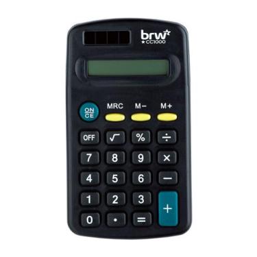 Imagem de Calculadora bolso brw 08 digitos preta cc1000, PRETO