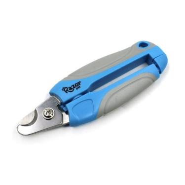 Imagem de Alicate Cortador De Unhas Cães E Gatos Médio Razor Pet Azul