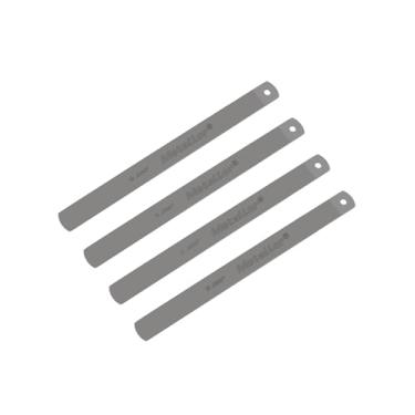 Imagem de Metallor Conjunto de arquivos com ranhura de porca calibrada em aço inoxidável para guitarras, violinos ou outros instrumentos de corda, ferramentas Luthier para reparo de porcas, conjunto de 4 peças.