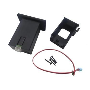 Imagem de Caixa Bateria 9v Violão Elétrico Suporte Gaveta Tampa Velvet