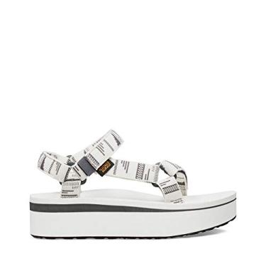 Imagem de Teva Sandália feminina universal Flatform, Chara branco brilhante, 9