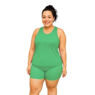 Imagem de Regata Nadador Feminina Dryfit Fitness Academia Plus Size - Sunset Con