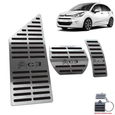 Imagem de Pedaleira Automático + Descanso Citroen C3 2013 2020 Preto