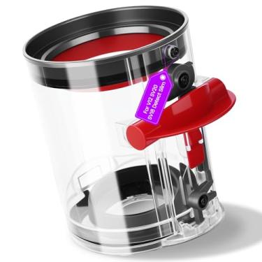 Imagem de PUREGUST Peças de reposição para caixote do pó compatíveis com V12 Detect Slim Dyson SV30 SV46 SV20 V10 Digital Slim SV18 Acessório de recipiente de aspirador de pó, compartimento compatível com