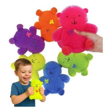 Imagem de Ursinho Squish Mania Flofys Urso Baby Neon Antistress Fidget - DM Toys