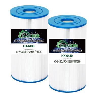Imagem de HANXER Cartucho de filtro C-6430 Spa substitui PWK30, 71825, Filbur FC-3915, Watkins 31489, P/N0969601, 73178, 73250, 60301 Hot Springs Spas, filtro de banheira de hidromassagem de 30 m², pacote com 2