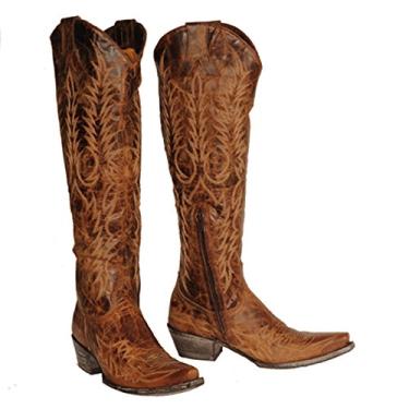 Imagem de Old Gringo Bota feminina Mayra Bis L1213, Latão Vesuvio, 9.5